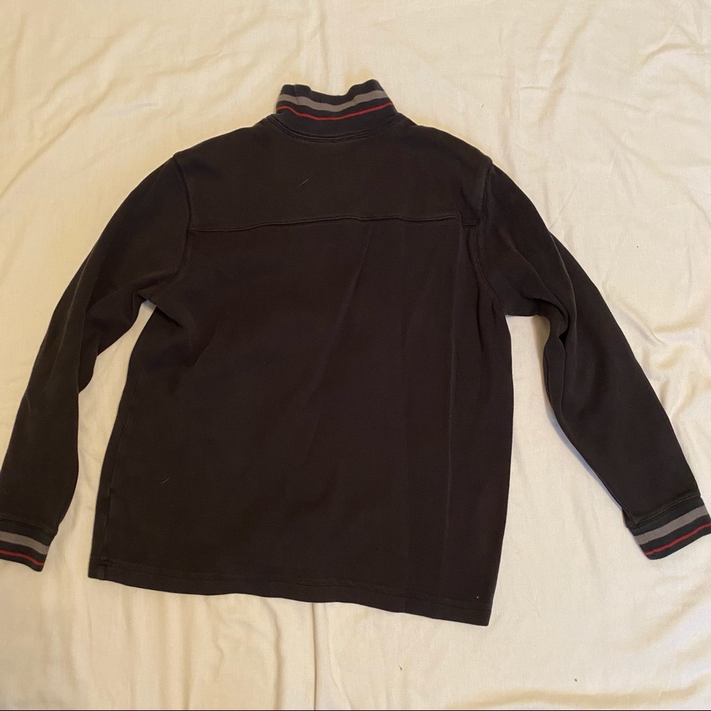 Black Zipper Neck Top - Picture 6 of 6